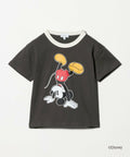 日本UNITED ARROWS green label relaxing - 迪士尼米奇前後印花撞色衣領Tee
