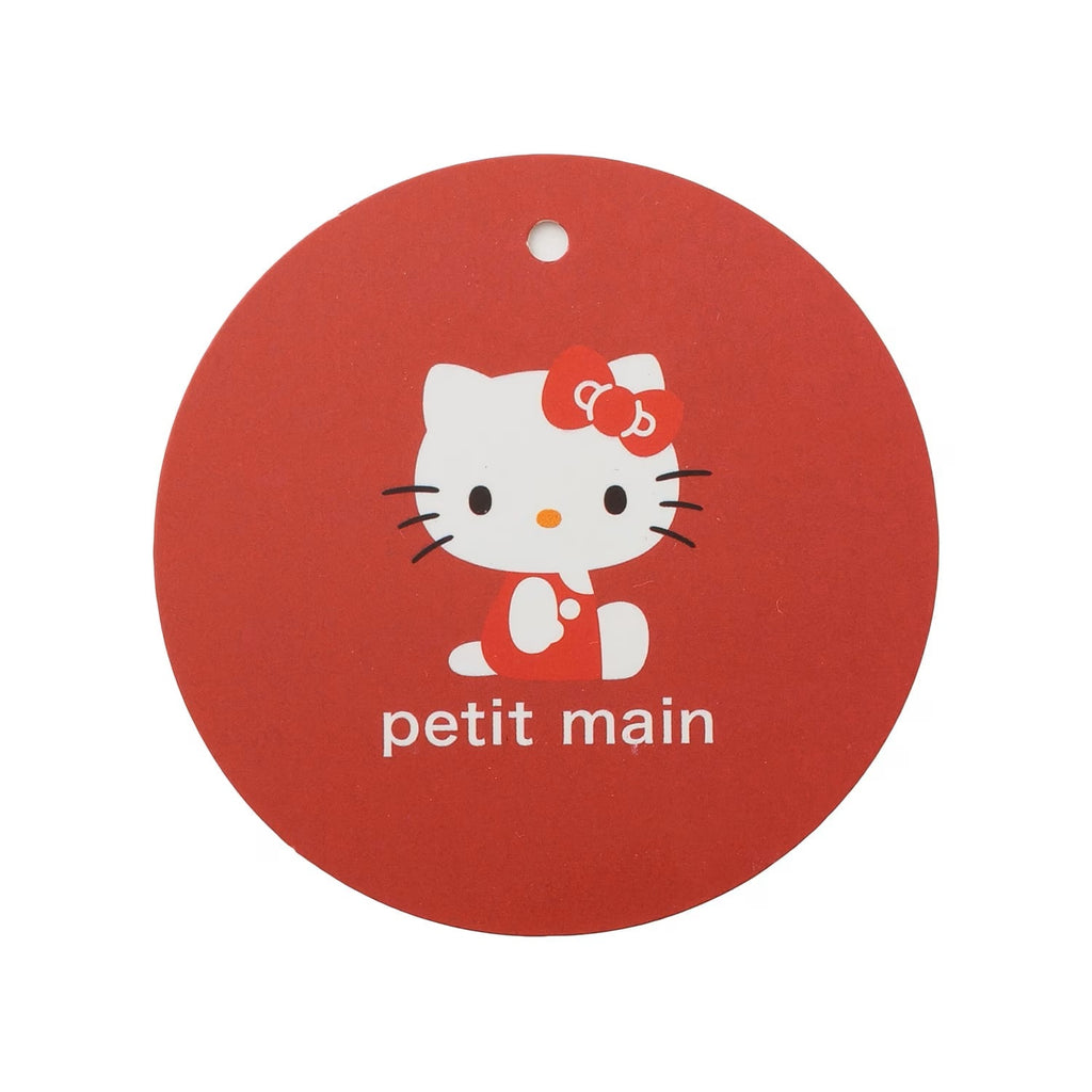 petit main × Hello Kitty 女童露肩荷葉袖T恤｜2色可選 (接觸冷感)