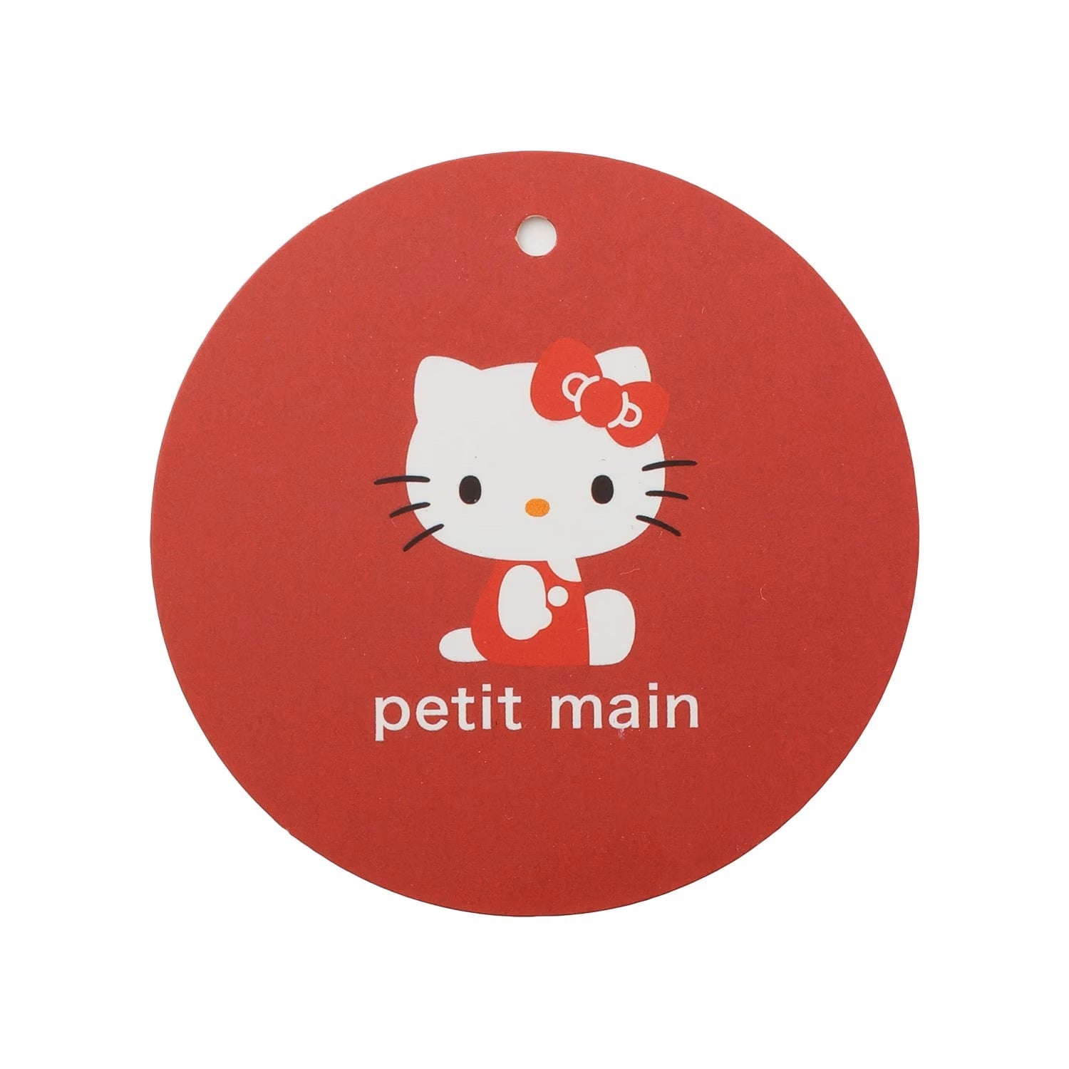 petit main × Hello Kitty 女童露肩荷葉袖T恤｜2色可選 (接觸冷感)