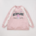 Sanrio My Melody 大童衛衣｜粉紅色棋盤拼接款 130-150cm (預訂-預計8月中到貨)