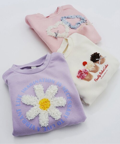 粉紅衛衣 雙心刺繡正面