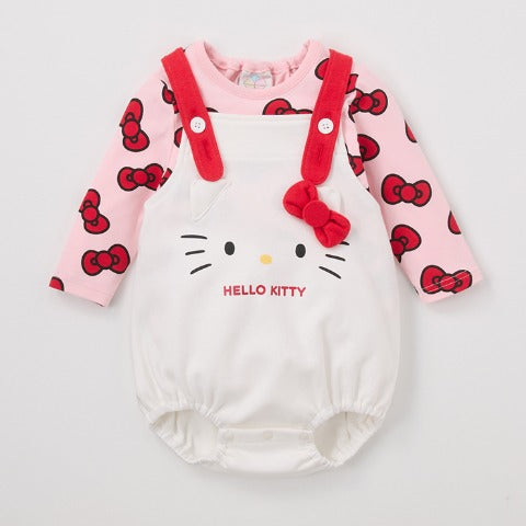 日本2026新款 Sanrio 嬰兒長袖吊帶連身套裝（80-90碼）3個工作天發貨