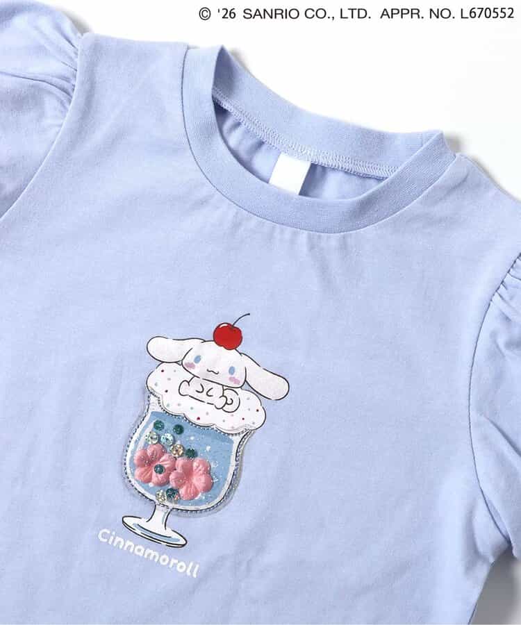 Cinnamoroll 藍白條紋洋裝全身